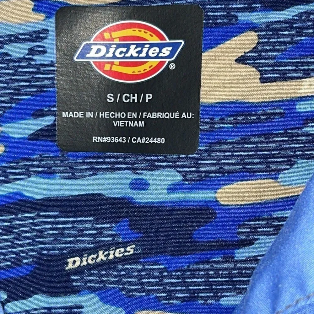 Dickies Jacket Womens Size petite Small Work Front zip up‎ Long Sleeve Blue work